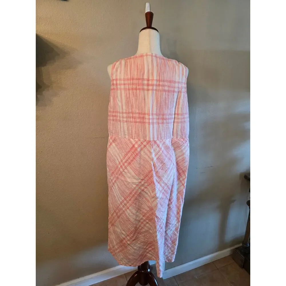 J. Jill Love Linen Women's Maxi Dress SZ XL Sleeveless  Summer Luxury Minimalist - Picture 2 of 10